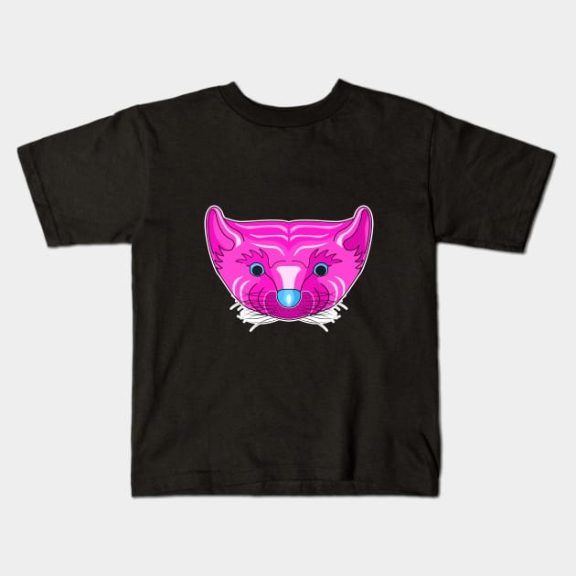 cute pine marten face cartoon Kids T-Shirt by dwalikur